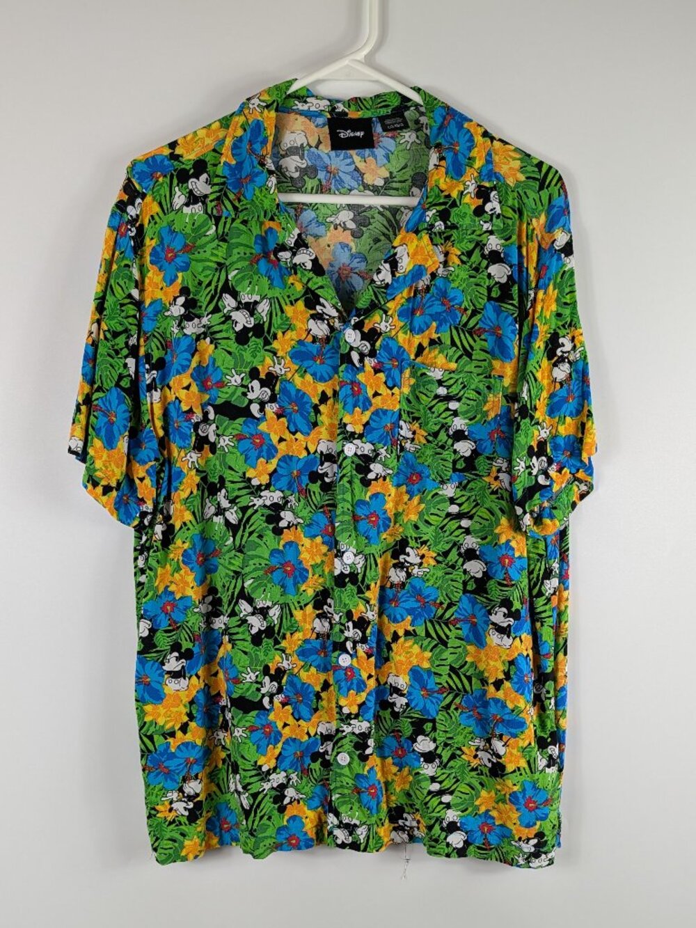 Disney Mickey Mouse Hawaiian Shirt Button Down